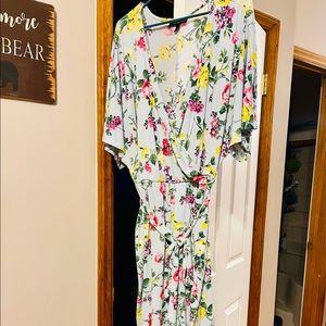 Lane Bryant floral dolman sleeve jumpsuit